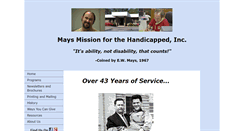 Desktop Screenshot of maysmission.org